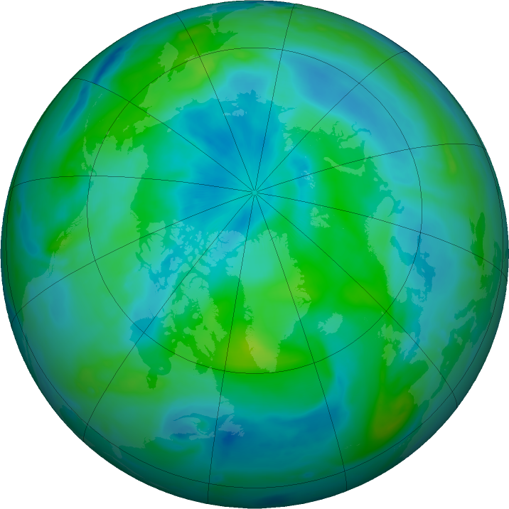 Arctic ozone map for 16 September 2023